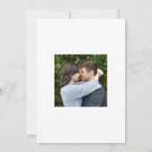 アレクシス白黒エレガントモダン結婚ズ 招待状 (裏面)