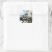 アレクセイ・サブラソフ絵を描ルークスの四角ステッカー スクエアシール (バッグ)