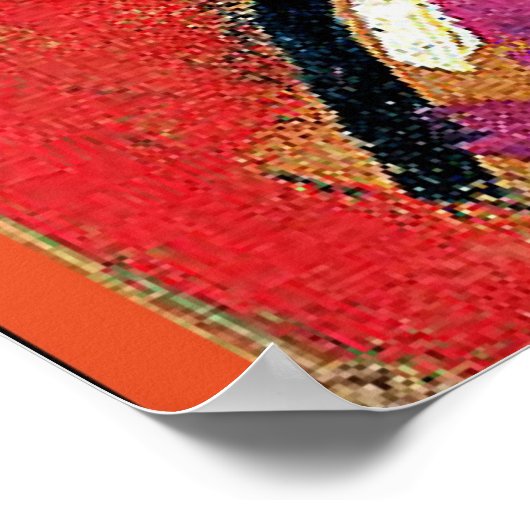 アレクセイ・ジャウェレンスキーの花の帽子をかぶった少女 ポスター (角)