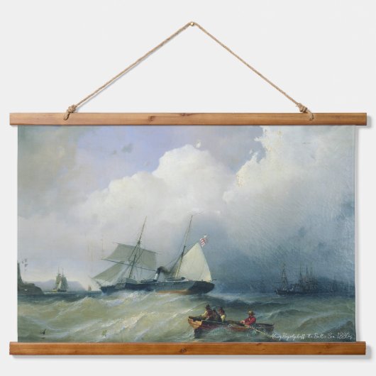 アレクセイ・ボゴリュボフ「バルト海」1880年代 吊り下げ型タペストリー (正面)