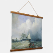 アレクセイ・ボゴリュボフ「バルト海」1880年代 吊り下げ型タペストリー (傾斜あり)