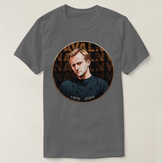アレクセイNavalny 1976 2024 RIP Tシャツ (デザイン正面)