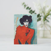 アレクセジジャウレンスキーポートレートオブザダンサーアレクサンドル ポストカード (スタンド正面)