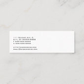 アレクトロサウルスの恐竜 スキニー名刺 (裏面)