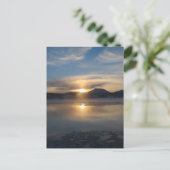 アレクナギクの冬の夕日 ポストカード (スタンド正面)