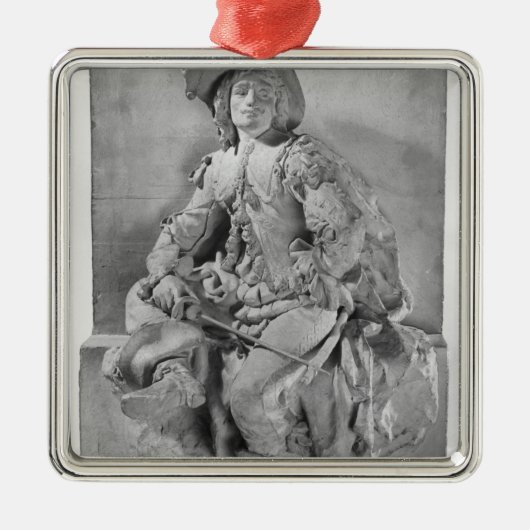 アレグサンダーデュマPereへの記念碑のためのモデル メタルオーナメント (正面)