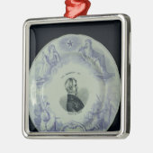 アレグサンダーBrongniartのポートレートが付いているプレート メタルオーナメント (左)