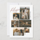 アレグリア | タルジェタ・ド・ナヴィダド・コラージュ・ド6 Fotos シーズンカード (正面)