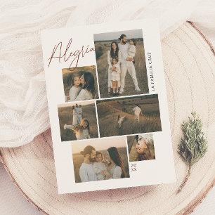 アレグリア   タルジェタ・ド・ナヴィダド・コラージュ・ド6 Fotos シーズンカード