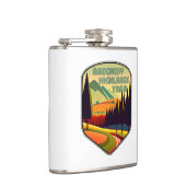 アレゲニーハイランズトレイル西バージニア州カラー フラスク (右)