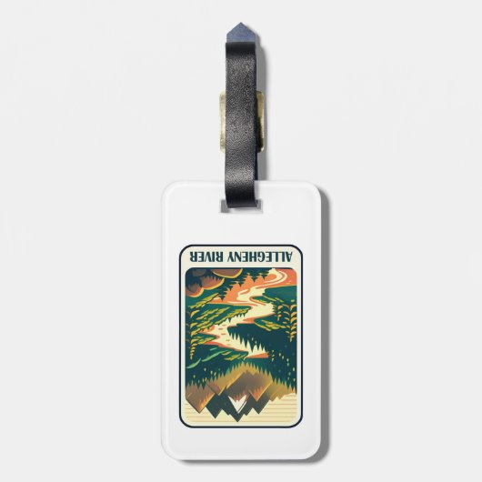 アレゲニーリバーペンシルバニアカラーズ ラゲッジタグ (裏面縦)