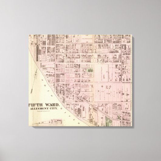 アレゲニー区5 キャンバスプリント (正面)