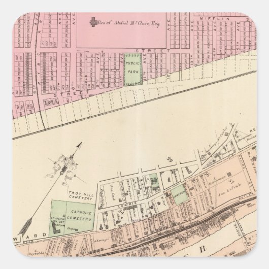 アレゲニー区8ホームステッド スクエアシール (正面)