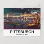 アレゲニー川の橋の街 ポストカード (正面)