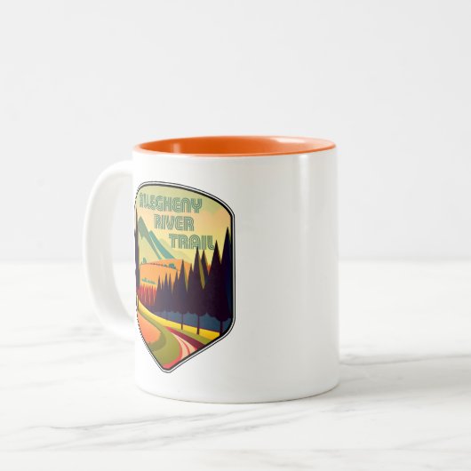 アレゲニー川トレイルカラー ツートーンマグカップ (正面左)