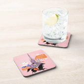 アレゲニー航空のボストンへの旅行ポスター コースター (右側)