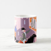 アレゲニー航空のボストンへの旅行ポスター コーヒーマグカップ (中央)