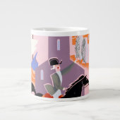 アレゲニー航空のボストンへの旅行ポスター ジャンボコーヒーマグカップ (正面)