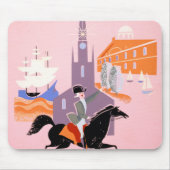 アレゲニー航空のボストンへの旅行ポスター マウスパッド (正面)