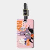 アレゲニー航空のボストンへの旅行ポスター ラゲッジタグ (正面縦)