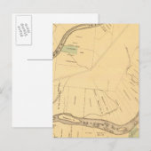 アレゲニー・リバーPa、地図 ポストカード (正面/裏面)