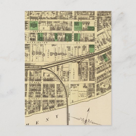 アレゲーニー区4 ポストカード (正面)