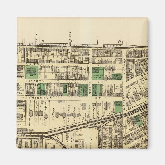 アレゲーニー区4 マグネット (正面)