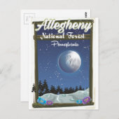 アレゲーニー国立森林ペンシルバニア ポストカード (正面/裏面)