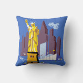 アレゲーニー航空のヴィンテージ旅行ポスター クッション (裏面)