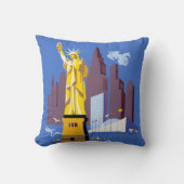 アレゲーニー航空のヴィンテージ旅行ポスター クッション (正面)