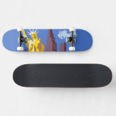 アレゲーニー航空のヴィンテージ旅行ポスター スケートボード (横)