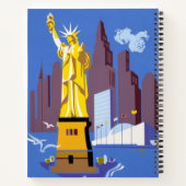 アレゲーニー航空のヴィンテージ旅行ポスター ノートブック (裏面)