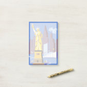 アレゲーニー航空のヴィンテージ旅行ポスター ポストイット (デスク上)