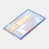 アレゲーニー航空のヴィンテージ旅行ポスター ポストイット (アングル)