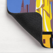 アレゲーニー航空のヴィンテージ旅行ポスター マウスパッド (コーナー)