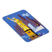 アレゲーニー航空のヴィンテージ旅行ポスター マグネット (右側)