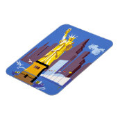 アレゲーニー航空のヴィンテージ旅行ポスター マグネット (左側)