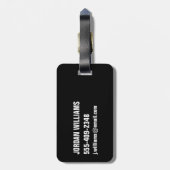 アレゲーニー航空のヴィンテージ旅行ポスター ラゲッジタグ (裏面縦)