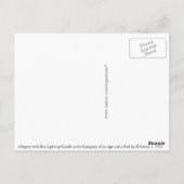 『アレゴリー・ウィズ・ボーイ・照明・ロウソク』 ポストカード (裏面)