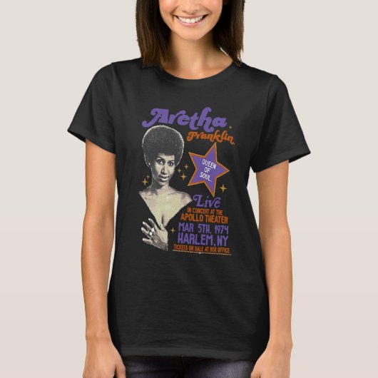アレサ・フランクリン ハーレム Tシャツ (正面)