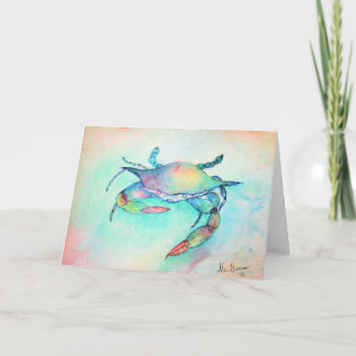 アレシアの初期の絵画 – 「青いカニ」 カード