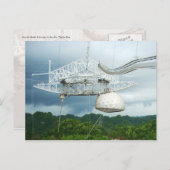 アレシボ電波望遠鏡，プエルトリコ ポストカード (正面/裏面)
