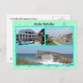 アレシーボ プエルトリコ ポストカード (正面/裏面)