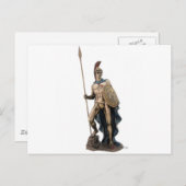 アレスギリシャの戦士の神像 ポストカード (正面/裏面)