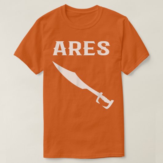 アレスギリシャの神の英雄の衣装 Tシャツ (デザイン正面)
