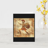 アレス・ギリシャ戦士の神古代ギリシャ神話 カード (黄色い花)