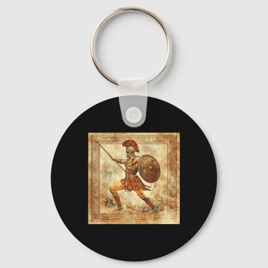 アレス・ギリシャ戦士の神古代ギリシャ神話 キーホルダー (正面)