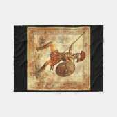 アレス・ギリシャ戦士の神古代ギリシャ神話 フリースブランケット (正面(横))