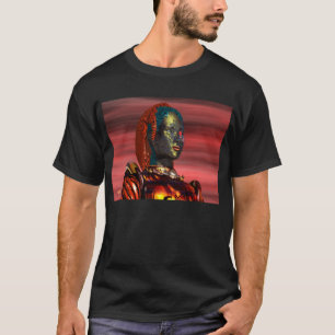 アレス/サイボーグポートレートイン・サンセット Tシャツ