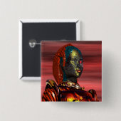 アレス – サイボーグ 缶バッジ (正面&裏面)